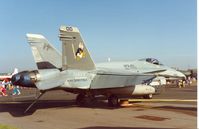 163444 @ EGDM - F/A-18C Hornet of Attack Squadron VFA-83 at the 1992 Air Tournament Intnl at Boscombe Down. - by Peter Nicholson