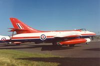 XE601 @ EGDM - Hunter FGA.9 of the Aircraft & Armament Experimental Establishment on display at the 1992 Air Tattoo Intnl at Boscombe Down. - by Peter Nicholson