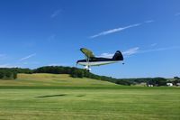 N97025 @ 2D7 - Landing on 28 at the Father's Day fly-in; Beach City, Ohio.