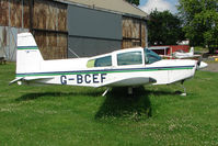 G-BCEF @ EGBS - Grumman AA-5 parked at Shobdon on the Day of the 2009 LAA Regional Strut Fly-in - by Terry Fletcher
