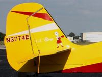 N3774E @ SMD - Tail art detail.  Fly-in breakfast at Fort Wayne, Indiana's Smith Field.