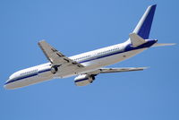 N757BJ @ KLAX - Boeing 757 Demonstrator 25R Departure KLAX - by Mark Kalfas