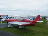 SP-YIA @ EGTB - Aero AT-4 exhibited at Aero Expo - by Simon Palmer