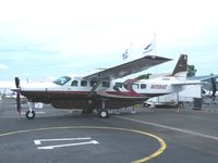 N208AE @ EGTB - Cessna 208 exhibited at Booker