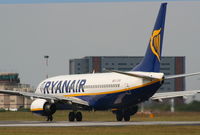 EI-EBG @ EGGP - Ryanair Boeing 737-8AS/WL - by Chris Hall