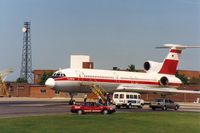 11 01 @ EGDM - Tu-154M Careless of Luftwaffe's LTG-65 as a VIP transport attended the 1992 Air Tattoo Intnl at Boscombe Down. - by Peter Nicholson