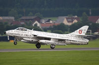 HB-RVS @ LOXZ - Swiss Hunter Team Hawker Hunter F58