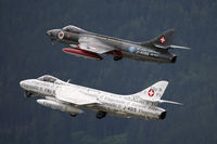 HB-RVU @ LOXZ - Air Vampires SA Hawker Hunter F58