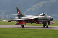 HB-RVU @ LOXZ - Air Vampires SA Hawker Hunter F58