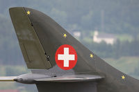 HB-RVU @ LOXZ - Air Vampires SA Hawker Hunter F58