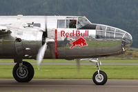 N6123C @ LOXZ - Red Bull North American B-25J Mitchell