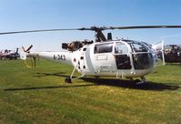 A-343 @ EGDM - Alouette III of 298 Squadron Royal Netherlands Air Force at the 1992 Air Tattoo Intnl at Boscombe Down. - by Peter Nicholson