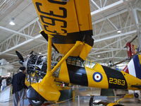 C-GCWL @ CYHM - Note the massive wheel pants, wrapped around the 19 tyres; Each one carried .303 guns, fired pneumaticly