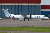 G-JECS @ EGGW - Flybe Dash 8  at Luton - by Terry Fletcher