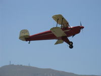 N131BZ @ SZP - 1961 Bucker Jungmann 131, Lycoming O-320 conversion, takeoff climb Rwy 22 - by Doug Robertson