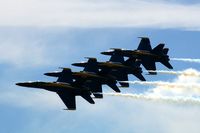 161967 @ DVN - Blue Angels at the Quad Cities Air Show, and I'm shooting into the sun. Leading 163106, 163130 and 161959
