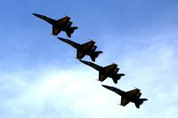161967 @ DVN - Blue Angels at the Quad Cities Air Show, and I'm shooting into the sun. Leading 163106, 163130 and 161959
