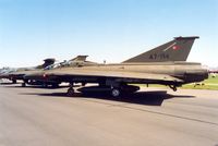 AT-156 @ EGDM - Another view of the Sk-35XD Draken, callsign Danish Air Force 3160, of Esk 729 Royal Danish Air Force at the 1992 Air Tattoo Intnl at Boscombe Down. - by Peter Nicholson