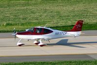 N617CP @ CID - Taxiing on Alpha to Runway 27 for departure