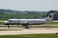 N727DL @ CID - Take-off roll on Runway 13