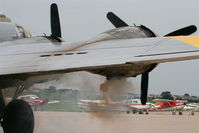 N390TH @ KARR - B-17G firing up #4 on the ramp KARR... - by Mark Kalfas