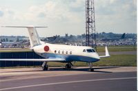 83-0502 @ EGVA - C-20A, callsign Embassy 64, of 58th Military Airlift Squadron at the 1991 Intnl Air Tattoo Intnl at RAF Fairford. This aircraft was assigned to Gen. Norman Schwarzkopt for operations in the Middle East during Desert Storm. - by Peter Nicholson