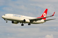 TC-JFJ @ EGCC - Turkish Airlines Boeing 737-8F2 - by Chris Hall