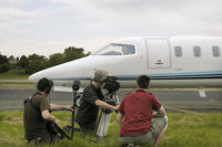 G-OLDW @ EGKB - Will Curtis Taxis out his Learjet 45 G-OLDW, at the Biggin Hill Air Fair, Kent, UK, on the 4th of June, 2006. - by Sean Mulcahy