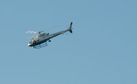 N226LA - LAPD AStar Eurocopter AS350 circling over Venice, a coastal district of Los Angeles.