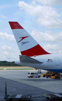 OE-LAT @ LOWW - Tail of Austrian Airlines Boeing 767-300ER - by Hannes Tenkrat