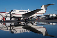 C-GTUC @ CYZF - Air Tindi Beech 200 King Air - reflection - by Dietmar Schreiber - VAP