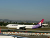 N581HA @ LAX - Hawaiian 2001 767-33A 'Manu o Ko' rolling on RW 24L - by Steve Nation