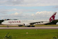 A7-AEO @ EGCC - Qatar Airways - by Chris Hall