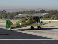 N201 @ AJO - 2008 Irwin Gary TIGERHAWK biplane in Chinese Nationalist marks + camo, fairy TL rearshot @ Corona Airport, CA - by Steve Nation