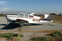 N533B @ AJO - 1951 Beech H35 with bent prop @ Corona Airport, CA - by Steve Nation