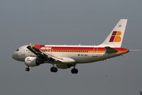 EC-JXV @ EBBR - several seconds before landing on rwy 25L