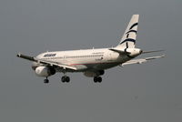 SX-DVQ @ EBBR - flight A3 620 is descending to rwy 25L - by Daniel Vanderauwera
