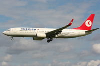 TC-JFJ @ EGCC - Turkish Airlines Boeing 737-8F2 - by Chris Hall