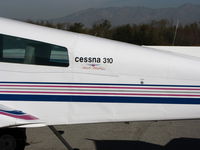 N799VD @ AJO - Angel Flight west titles on 1967 Cessna 310N - by Steve Nation