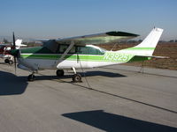 N3925Y @ AJO - Two Green 1964 Cessna 210D @ photographer friendly Corona Municipal airport, Ca - by Steve Nation