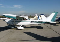 N5548R @ AJO - 1965 Cessna 172F with STOL wing and white wheel covers @  - by Steve Nation