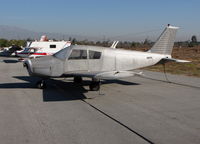 N8854N @ AJO - Slightly tired 1969 Piper PA-28-140 minus paint and prop @ photographer friendly Corona Municipal airport, CA - by Steve Nation