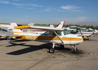 N11630 @ AJO - Butterscotch and white 1974 Cessna 150L @ photographer friendly Corona Municipal airport, CA - by Steve Nation