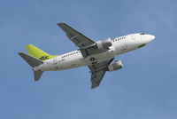 YL-BBM @ EBBR - Flight BT602 is taking off from rwy 07R - by Daniel Vanderauwera