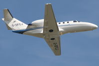 G-SFCJ @ EBBR - taking off from rwy 07R