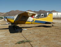 N55KA @ CA89 - 1978 Cessna 180K with sun screen @ Skylark Airport (sod strip), Lake Elsinore, CA - by Steve Nation