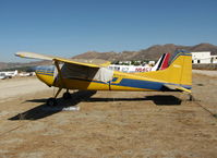 N55KA @ CA89 - 1978 Cessna 180K with sun screen @ Skylark Airport (sod strip), Lake Elsinore, CA - by Steve Nation