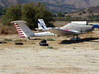 N60BG @ CA89 - Motorized 1981 Burkhart Grob Flugzeugbau G109 minus prop + with sun screen @ Skylark Airport (sod strip), Lake Elsinore, CA - by Steve Nation