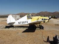 N7207V @ CA89 - Sharkmouth on 1965 Callair A-9 glider tug @ Skylark Airport (sod strip), Lake Elsinore, CA - by Steve Nation
