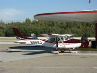 N96SJ @ AJO - 1979 Cessna 182Q gassing up under the flying saucer @ photographer friendly Carona Municipal airport - by Steve Nation
